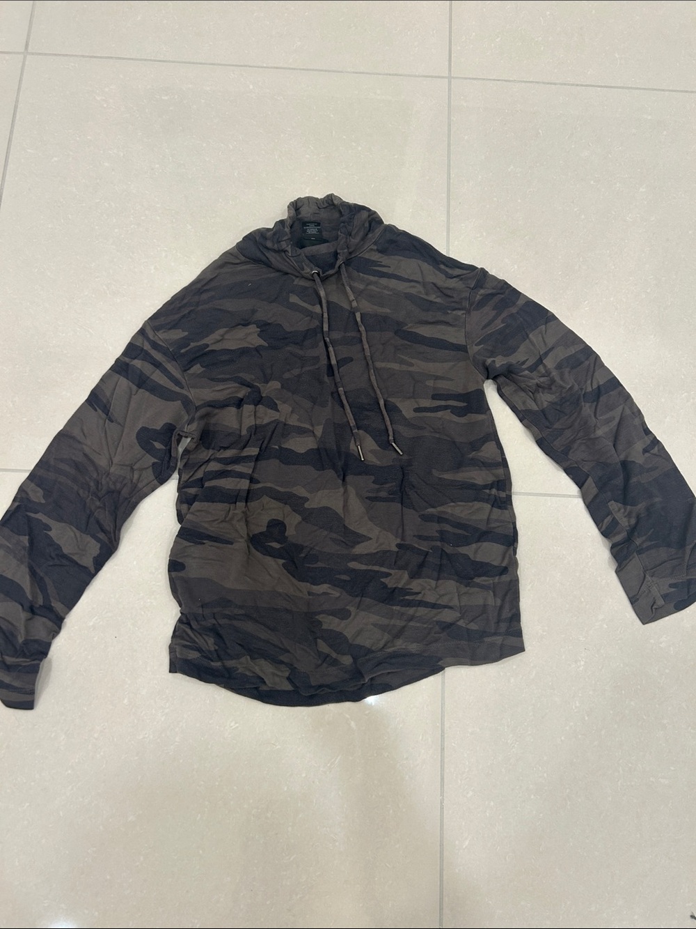 Tahari Camouflage Pullover Jacket in Black and Brown